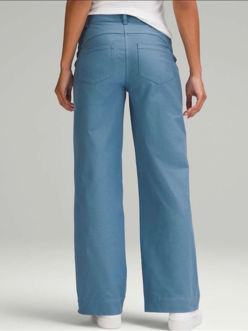 Lululemon City Sleek 5 Pocket High Rise Wide-Leg Pant Full Length | Utility Blue - Picture 5 of 5